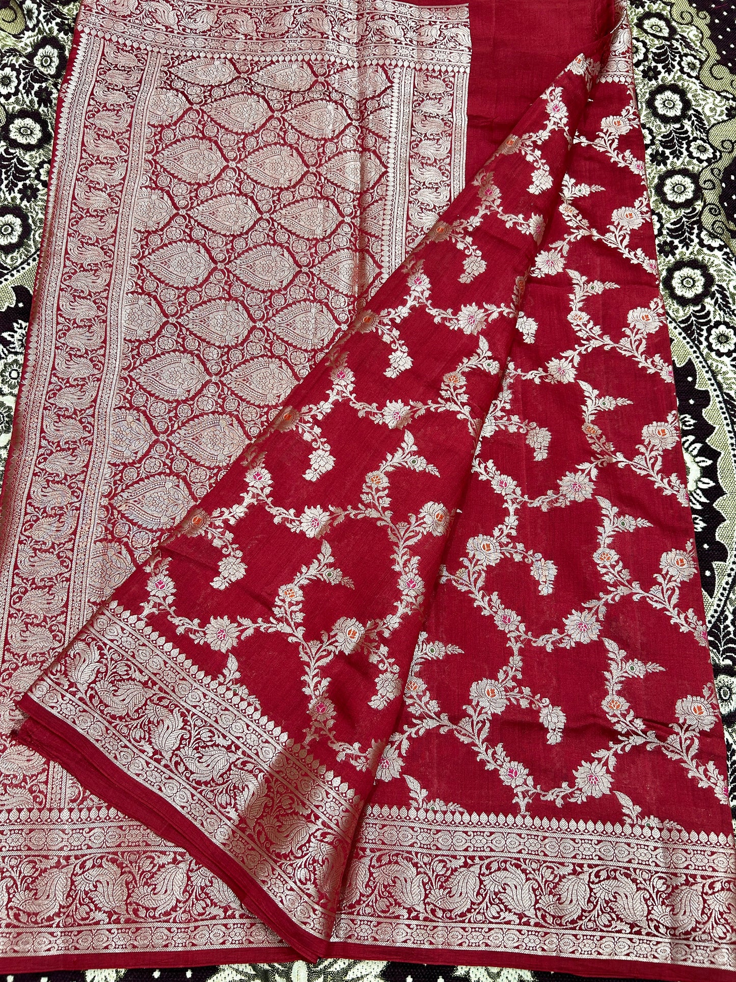 Pure Chiniya Silk Banarasi Saree Handloom