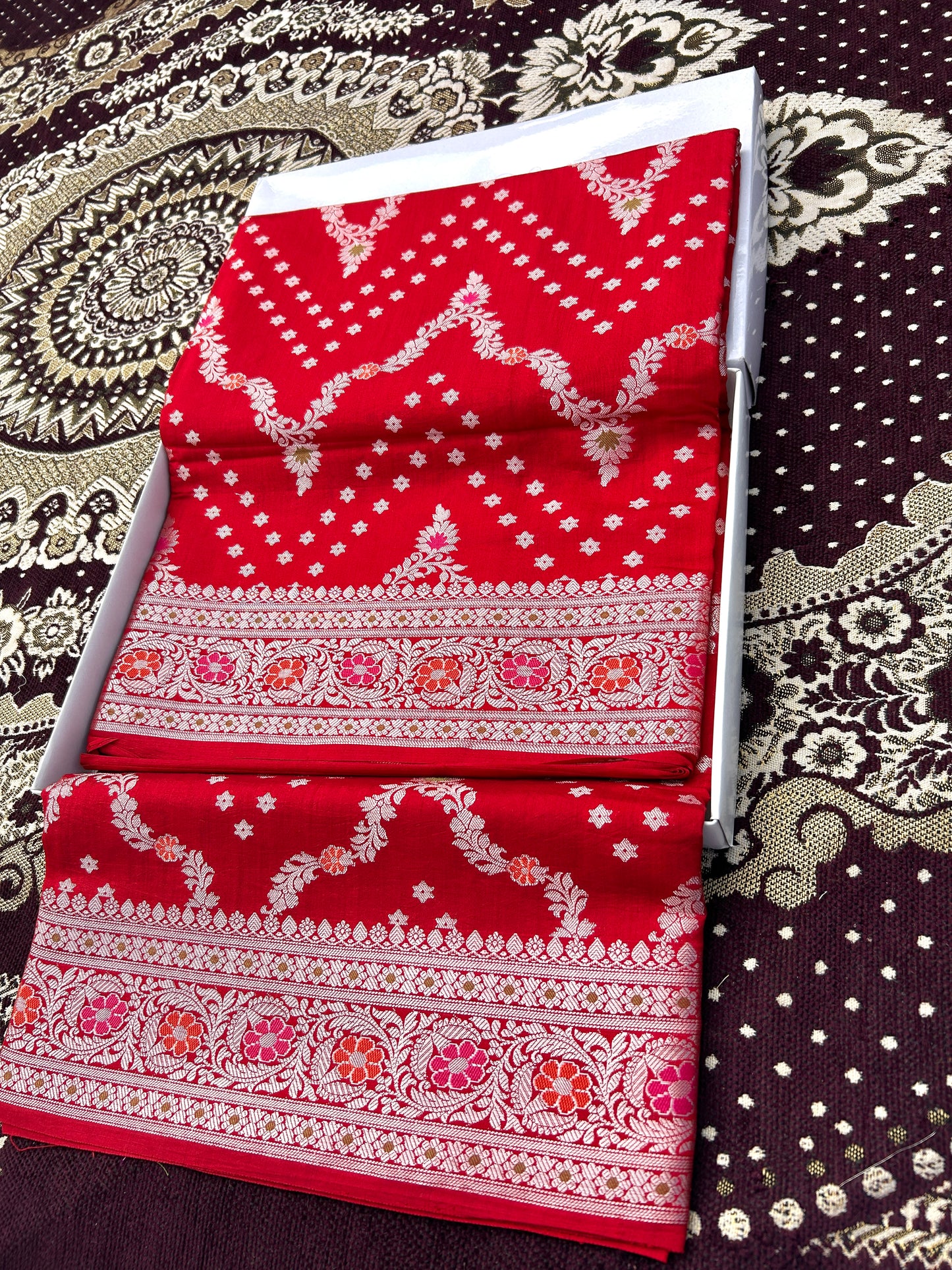 Pure Chiniya Silk Banarasi Saree Handloom