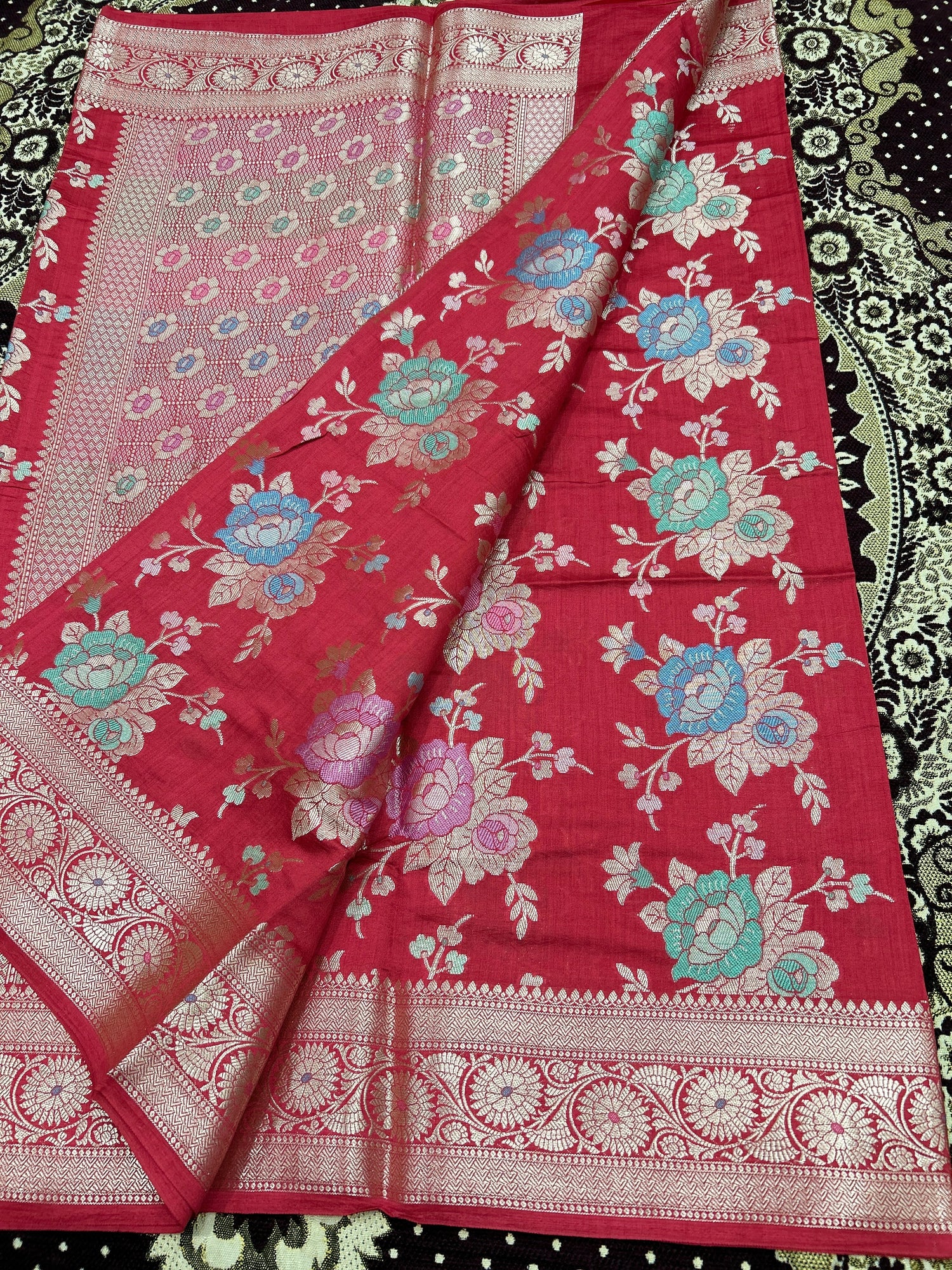 Pure Chiniya Silk Saree