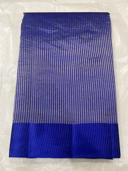 Pure Tissue Silk Satin Border Banarasi Saree