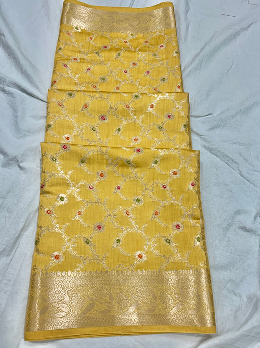Pure Chiniya Silk Banarasi Saree